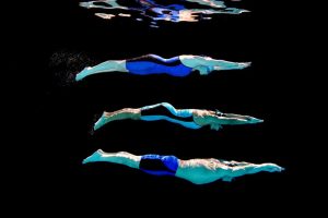 Streamline position in swimming