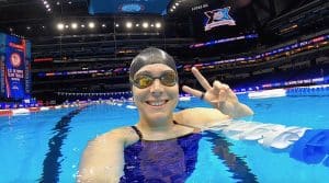 Abbie Fish on swimming competition