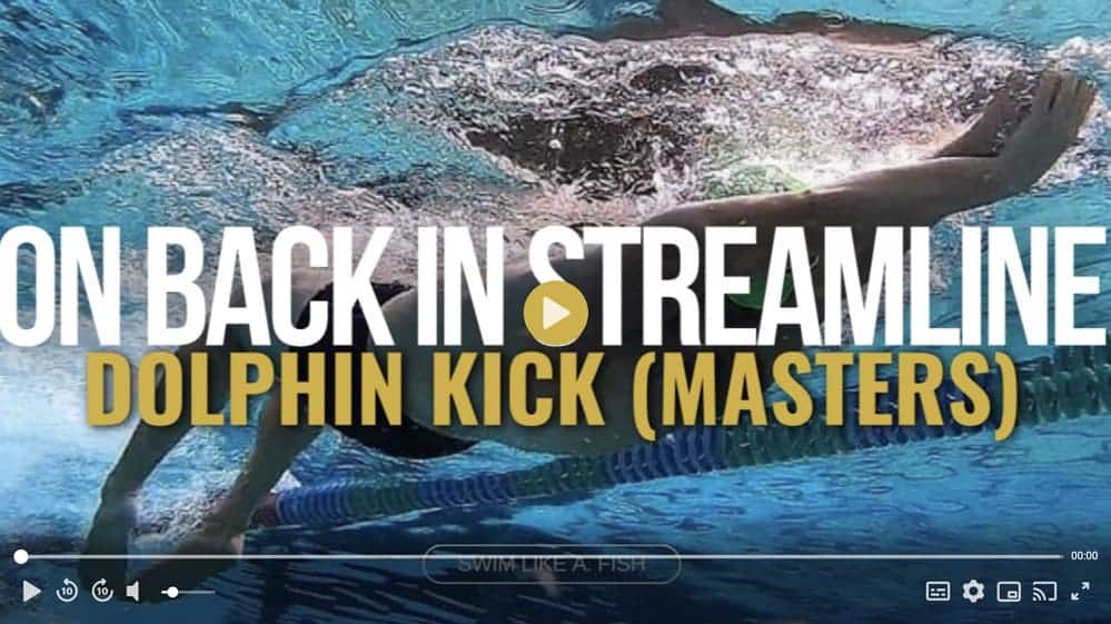 Dolphin Kick on Back in Streamline Swimming Drill