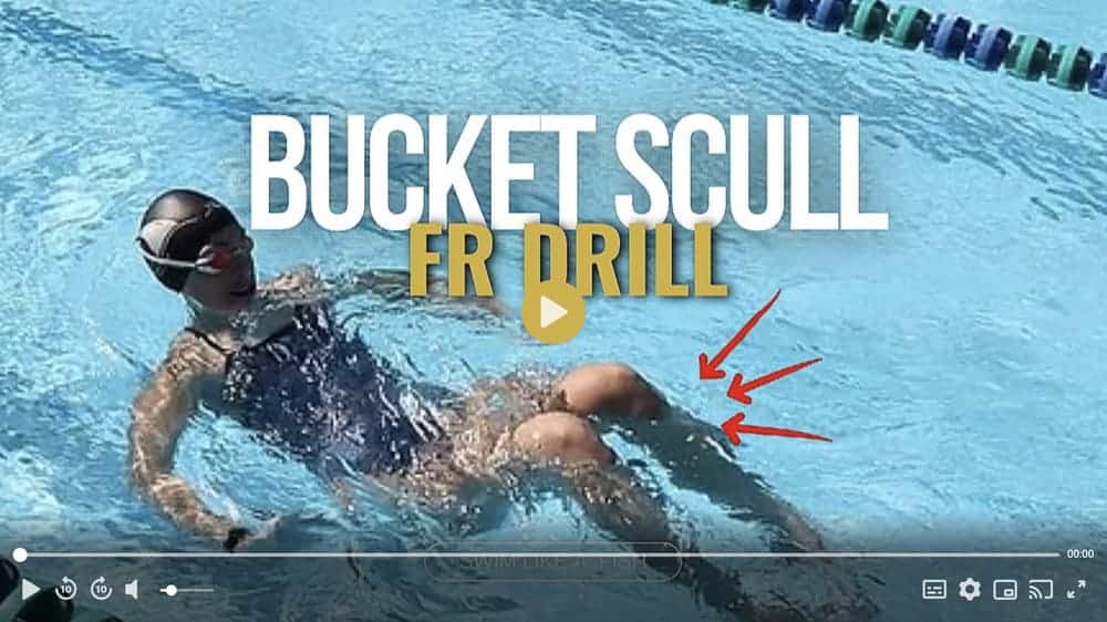 Freestyle swimming Drill: Bucket Scull