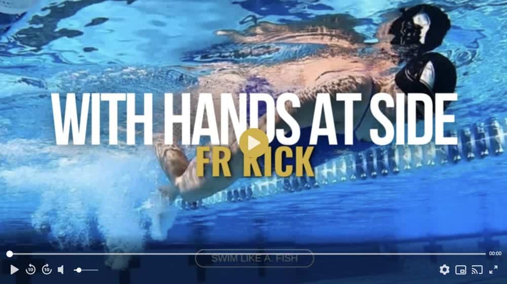Freestyle Kick: With Hands at Side Swimming Drill