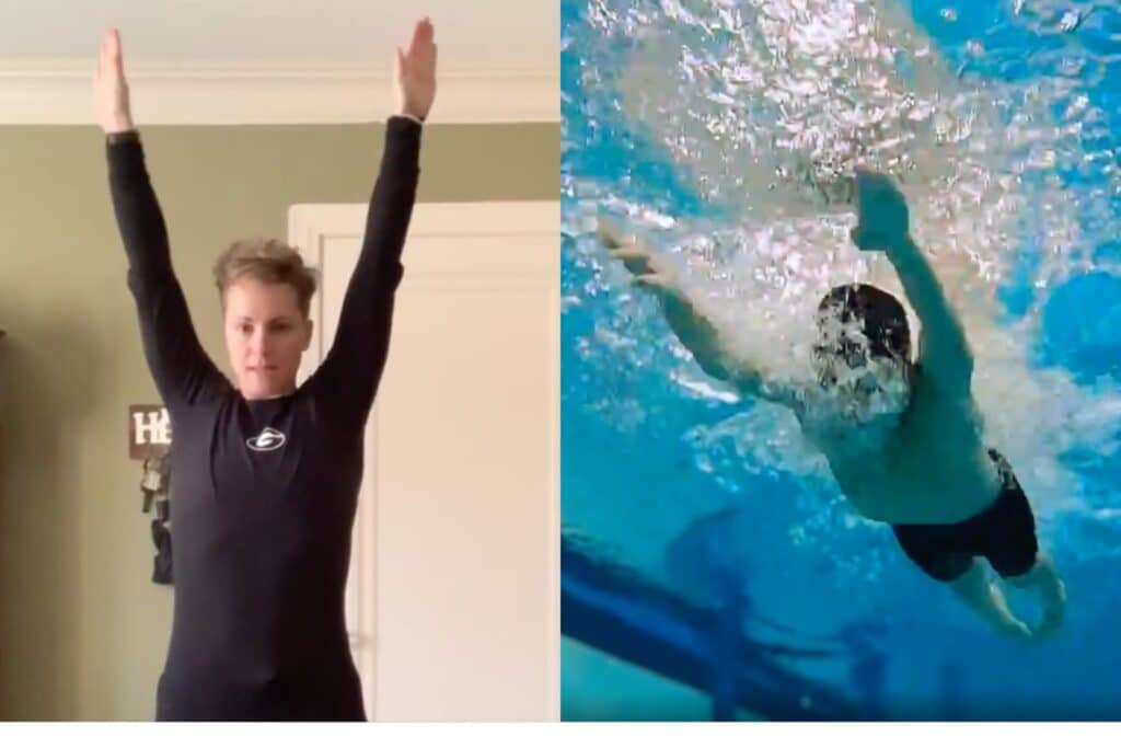 Y - position in Breaststroke pull