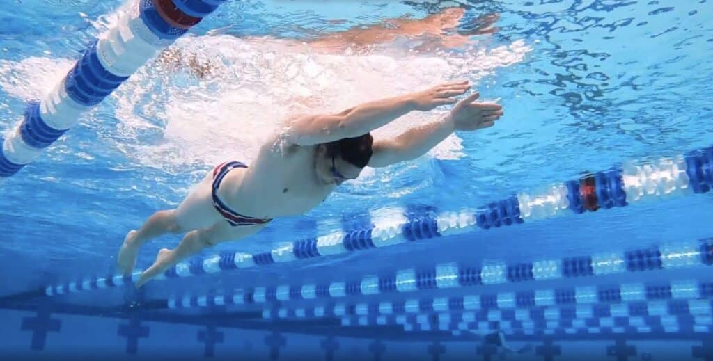 Swimmer in the Glide phase