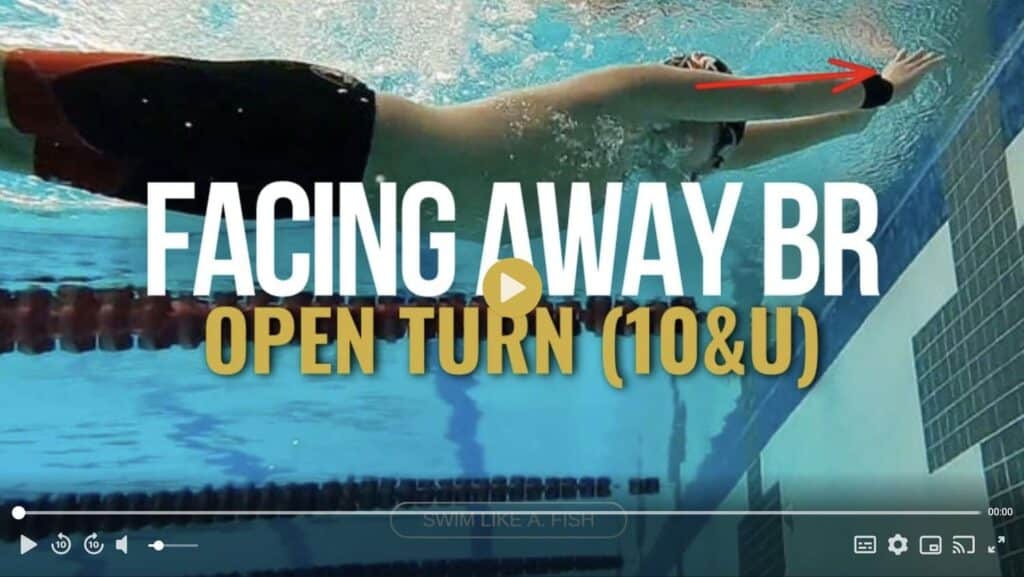 Open Turn: Facing Away Breaststroke (10&U) Video