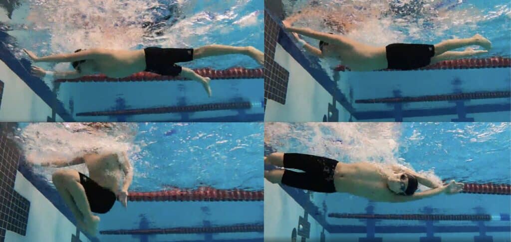Step by Step Breaststrokes open turn phases