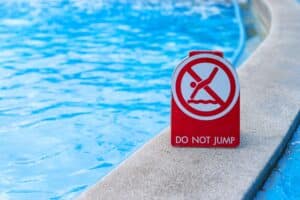 pool safety rules for swimmers training in a competitive swim practice