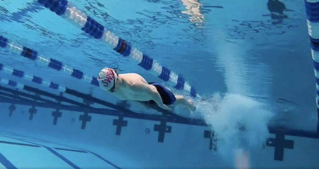 underwater phase of swimming