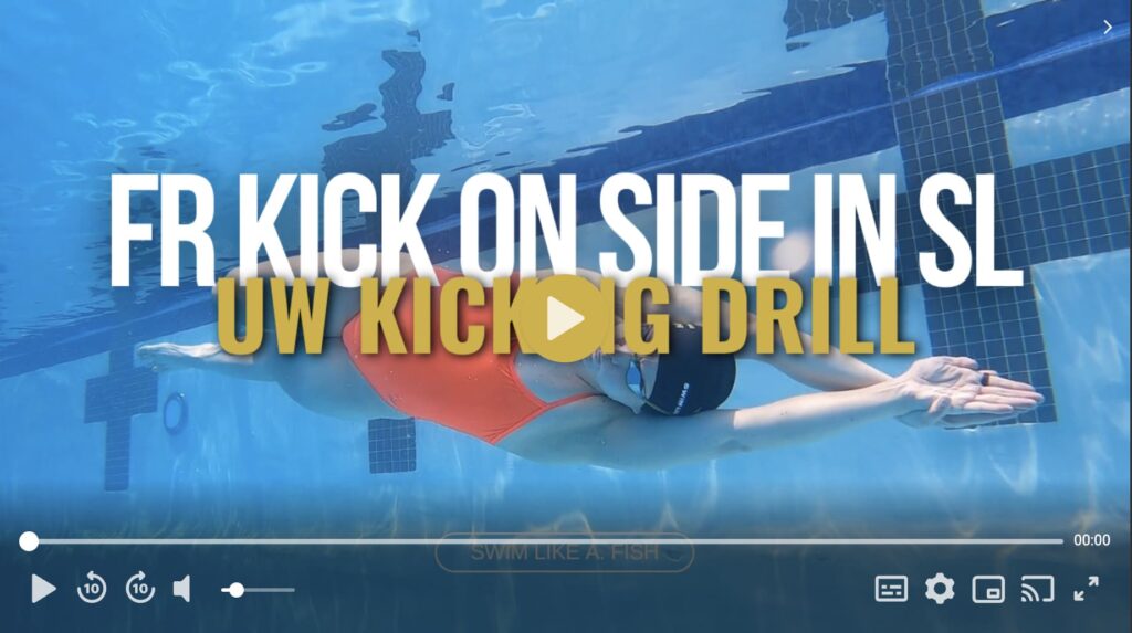 Freestyle Kick on side Underwater video