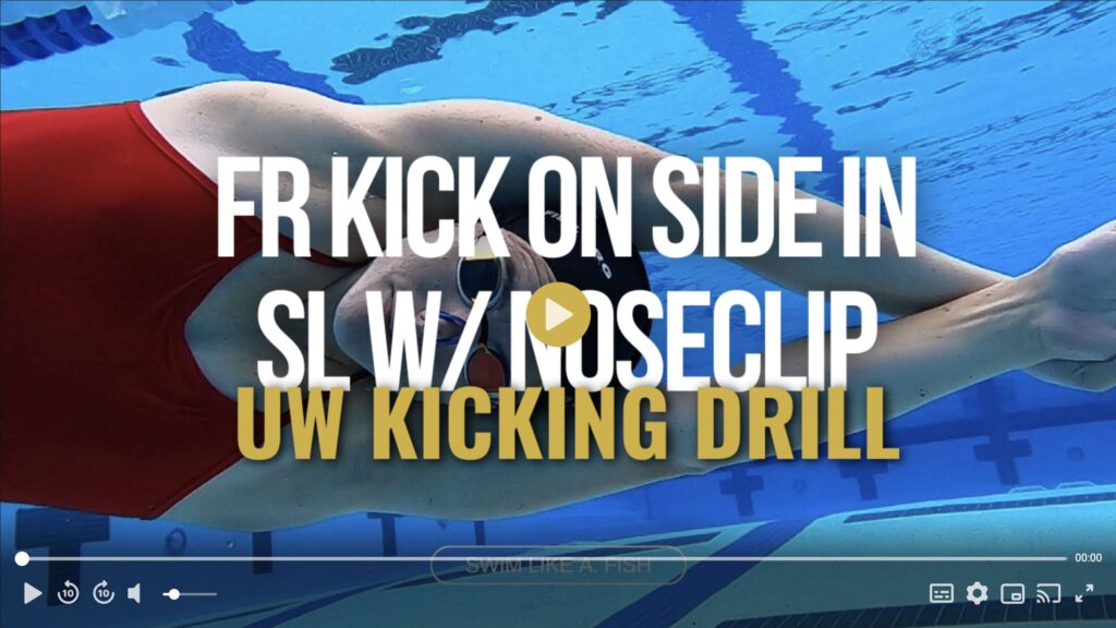 Freestyle Kick On Side Near the Surface with noseclip