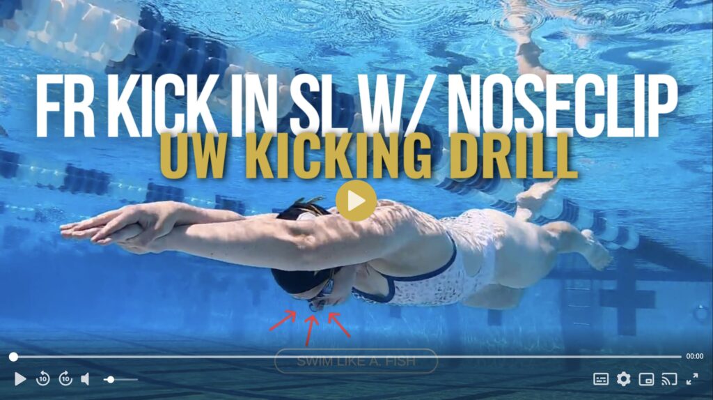 Freestyle Kick In Streamline - With Nose Clip