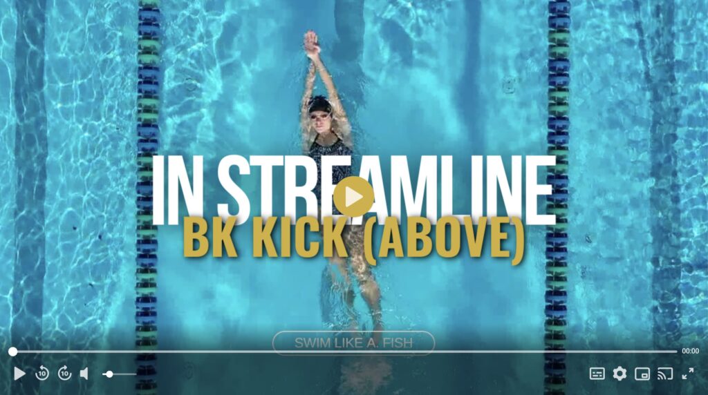 Backstroke Kick in Streamline