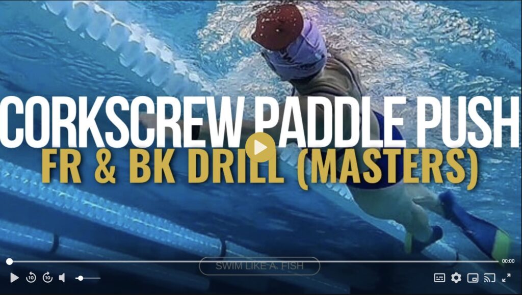 Backstroke Corkscrew Paddle Push