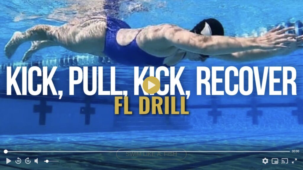 Kick, Pull, Kick, Recover underwater video drill