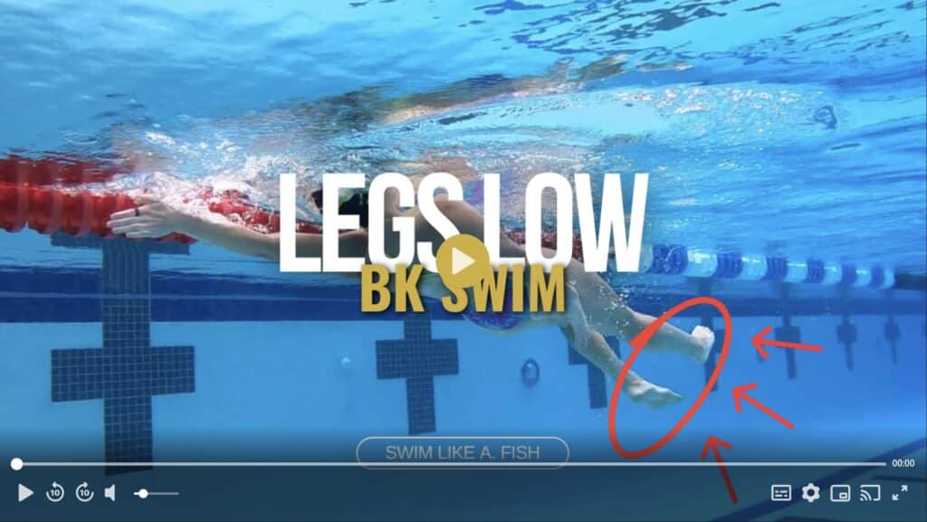 Backstroke Swim – Legs Low